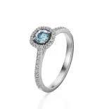 Pierścionek białe złoto z akwamarynem AJPZ_024 Pierścionek białe złoto z akwamarynem AJPZ_024